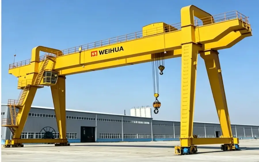 Double Girder Gantry Crane working in outdoor component storage yard for cargo handling.webp Double Girder Gantry Crane working in outdoor component storage yard for cargo handling.webp