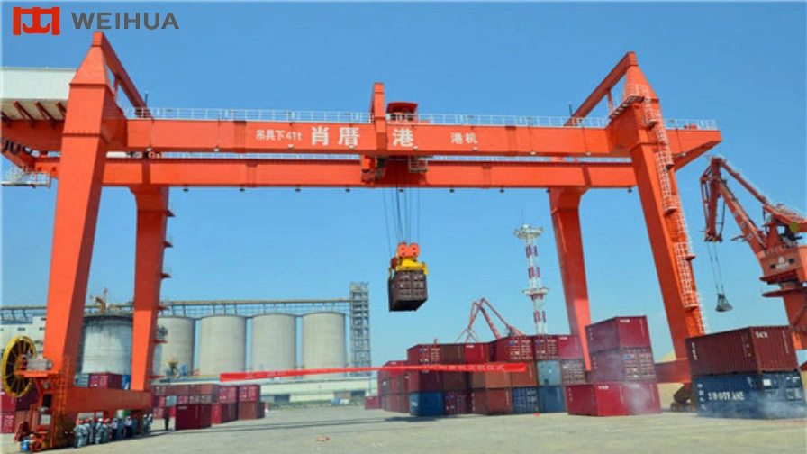 RMG Rail Mounted Container Gantry Cranes - Recommended lifting model for Large container terminals, high-density container storage areas, high-efficiency automated port logistics zones
