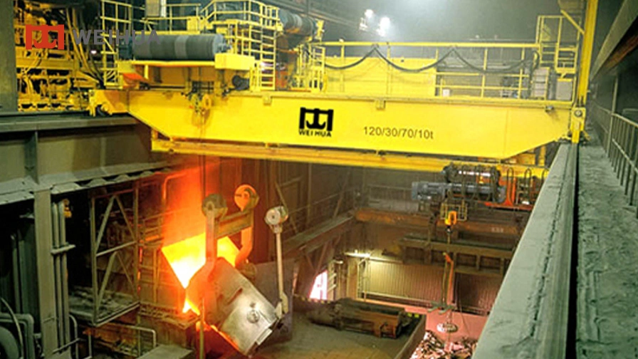 Crane for Meltshop | Ladle Cranes - Recommended lifting model for High-temperature smelting workshops, steel mills and molten metal pouring & transporting stations